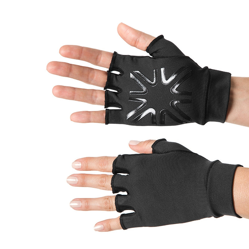 unisex Fingerless Sun Gloves UPF 50+ Black / L